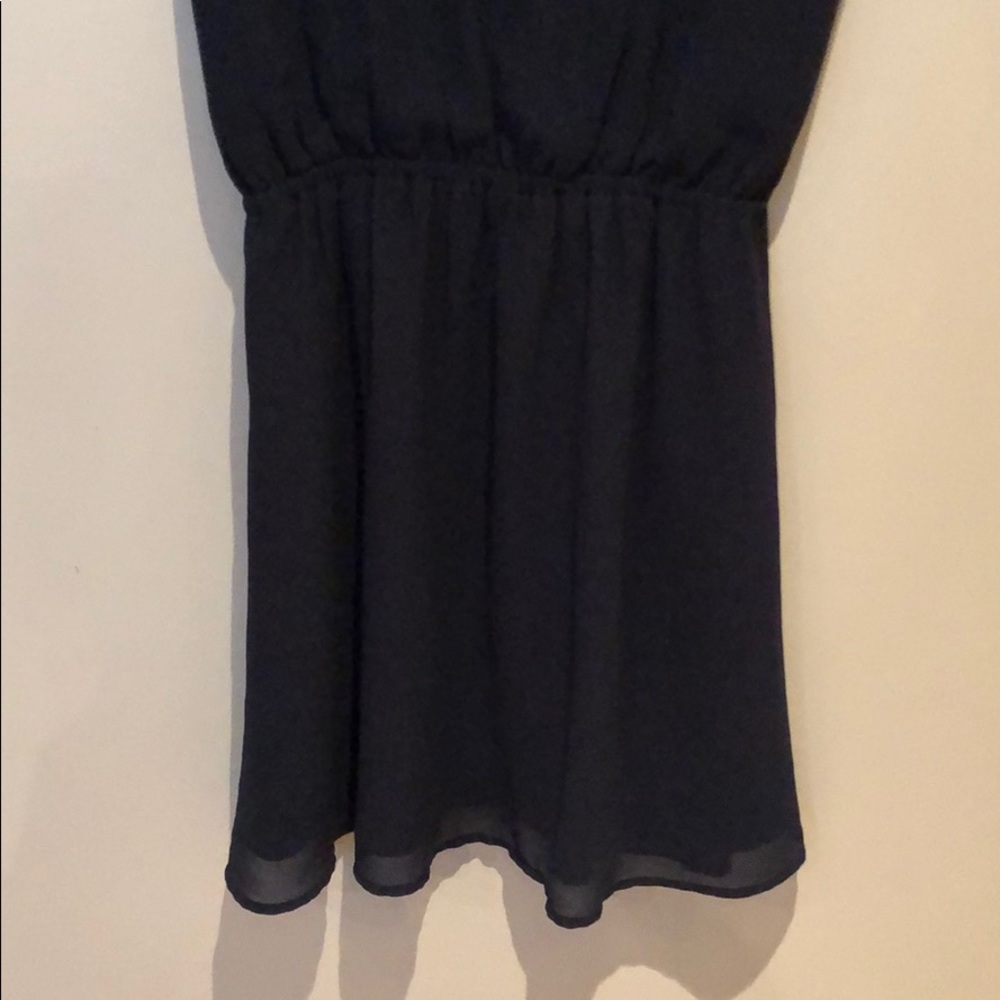 Navy Ruffle Dress - Picture 5 of 8